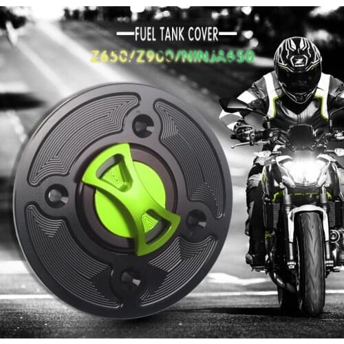 For KAWASAKI NINJA 650 NINJA 400 Z400 Z650 Z900 ZX-6R Versys-X300 Motorcycle CNC Fuel Tank Cap Gas Oil Tank Cover Petrol Cover