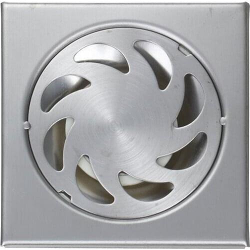 Square stainless steel floor drain strainer, Bathroom/Balcony/kitchen sink floor drain chrome,Toilet washing machine floor drain