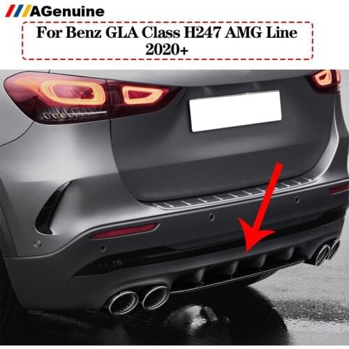 Car modification rear bumper lip chin rear diffuser auto back bumper cover diffuser for Mercedes-Benz GLA class H247 AMG Line