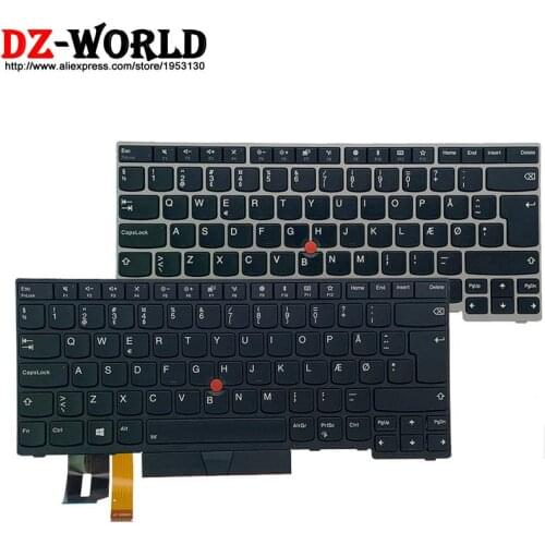 New Original Danish Backlit Keyboard for Lenovo Thinkpad E480 T480S L480 T490 E490 T495 L380 L390 Yoga L490 P43s Laptop Teclado