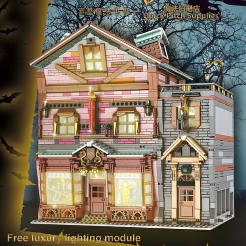 NEW MOULD KING 16039 The Magic Wand Shop Model Building Blocks Bricks Toys For Kids Christmas Birthday Gifts 16038 16040 16041