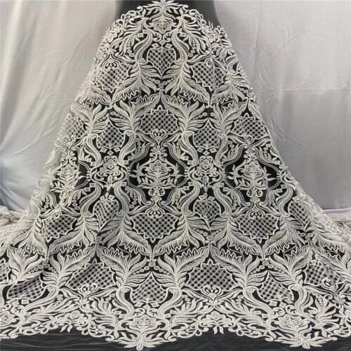 Latest High Quality African Tulle Lace Fabric 2020 Embroidered Lace Tulle Lace Fabric Net Lace Trimmings For Sewing JRN53