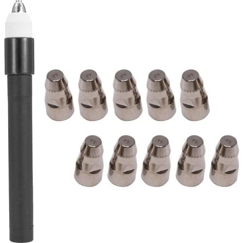 1 Pcs P80 Plasma Machine Cutting Cutter Torch Head Body & 1 Set P80 Air Plasma Nozzle 1.1Mm Plasma Cutting Machine Torch Promoti