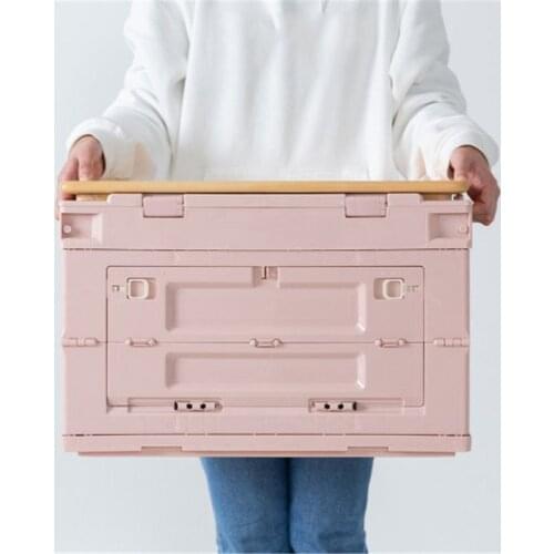 Customizable large-capacity home plastic storage box, outdoor camping simple dining table, folding box, car storage box