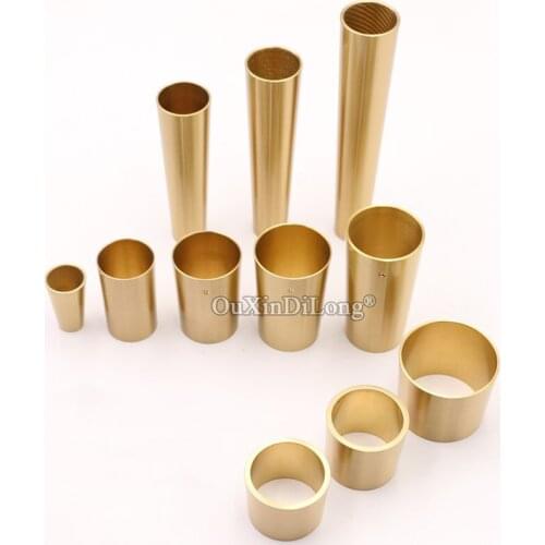 Stunning 2PCS European Pure Brass Furniture Feet Cover Chair Sofa Table Leg Feet Protector Tube Cup Furniture Leg Ferrules