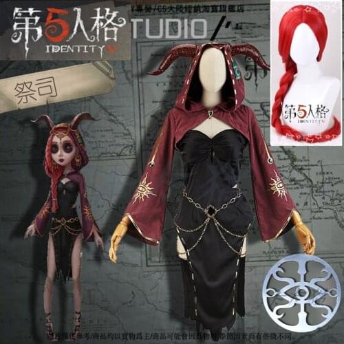 Priest Gilman· Fiona Cos New Game Identity V Cosplay Woman Priest Cosplay Costume Set wigs Halloween Costumes for Women clothes
