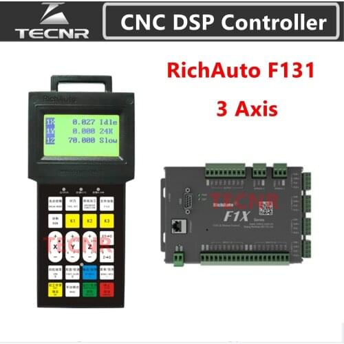 RichAuto DSP F131 3 Axis Motion Control System CNC DSP controller replace A11 B51 for cnc engraver TECNR