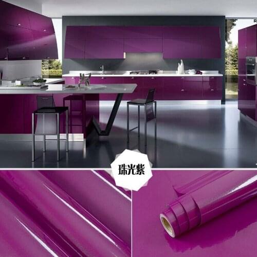 DIY Self-Adhesive Peel & Stick in Rolls Waterproof Wallpaper Furniture Films Vinyl Oil-proof Wall Stickers Home Kitchen Cabinets