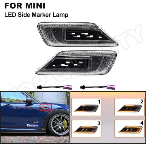 LED Dynamic Side Marker Turn Signal Light Amber Indicator Blinker Lamp For Mini Cooper F54 Clubman 2015 2016 2017 2018 2019 2020