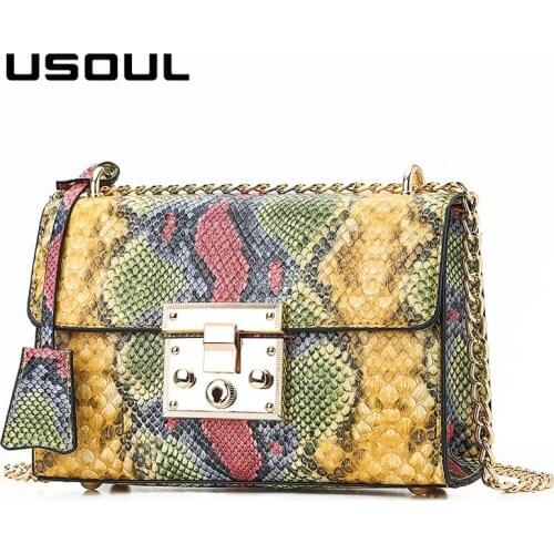 Женские сумки под рептилию U-Soul China At AliExpress