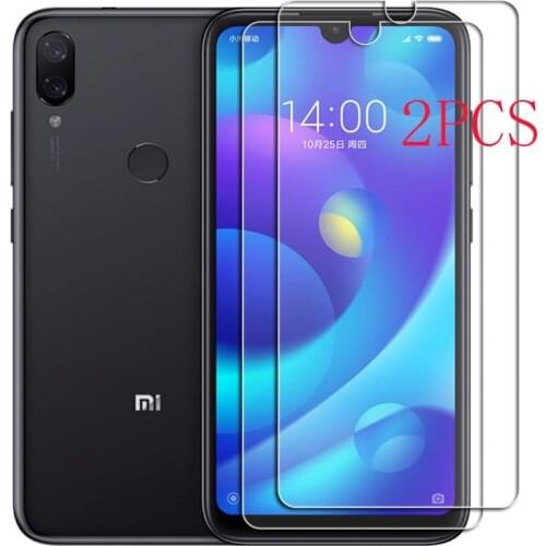 2PCS FOR Xiaomi Mi Play High HD Tempered Glass Protective On M1901F9E Screen Protector Film Cover