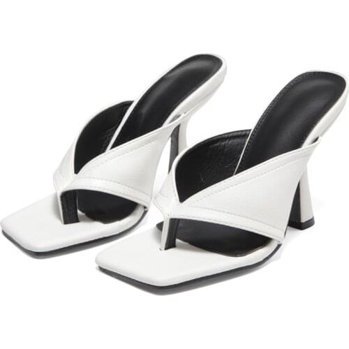 NEW Sexy Women Slipper 2021 Summer High Quality High Quality Elegant Dress Shoes Slides Ladies Outdoor Sandal Shoes35-42