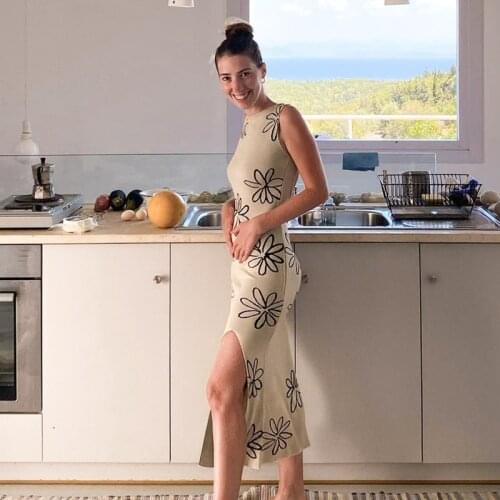 Womens summer newstyle round neck sleeveless sexy big backless high waist side open plus size bridesmaid dress vestido feminino