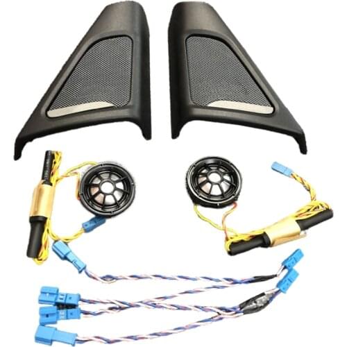 Audio Trumpet Tweeter Cover Head Treble Horn Frame Decoration Trim For-BMW F10 F11 Car Front Door Speaker