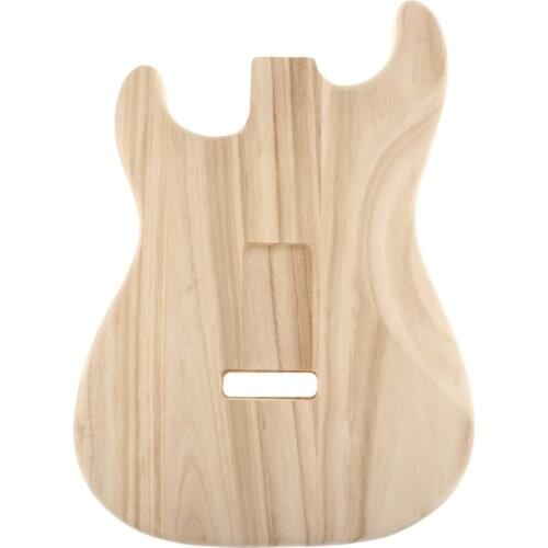 2x Polished Sycamore Guitar Unfinished Body For ST Electric Guitar Parts