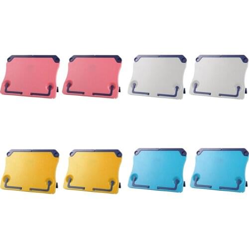 2Pcs Portable Folding Tabletop Sheet Music Rack Adjustable Book Piano Music Score Reading Sheet Stand Flat Music Clip