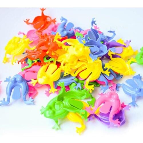 36pcs/lot Cute Jumping Frog Toy For Children Party Favor Birthday Party Classroom Rewards Carnival Prizes Bag Toys