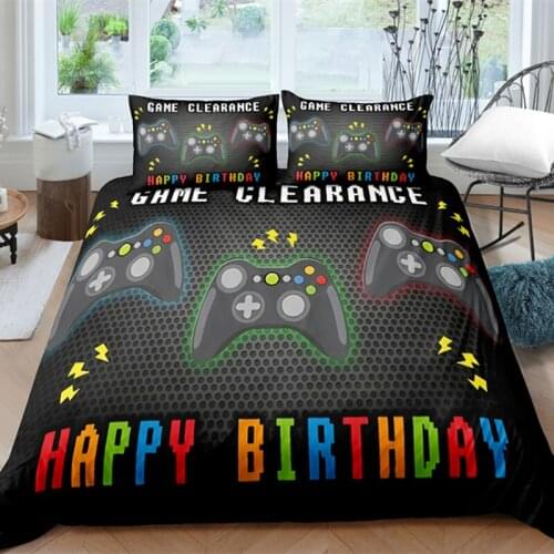3d Gamepad Bedding Set Single Size Cartoon Kids Duvet Cover Set with Pillowcase Full Size Comforter Sets Home Bed Sets