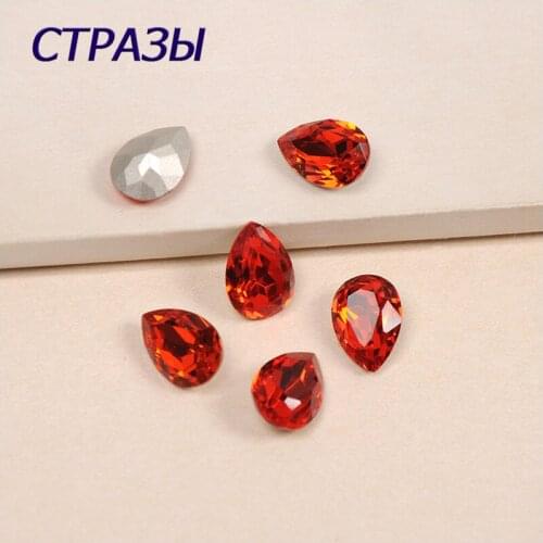 4320 Shape Dorp Cut Hyacinth K9 Crystal Strass Rhinestones Appliques For DIY Clothing Sew Crafts Jewelry Accessories