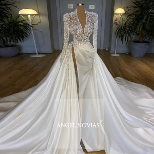Angel Novias Satin Wedding Dresses