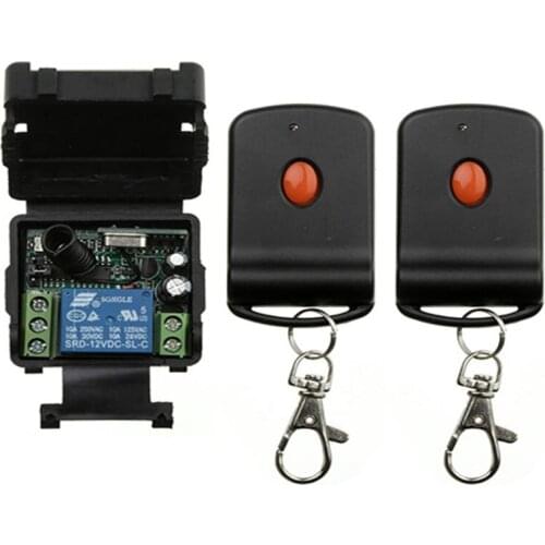 433 MHz rf wireless Remote Control DC 12V 24V 10A 1CH Relay Receiver and transmitter for Electric Door/Signal transmission