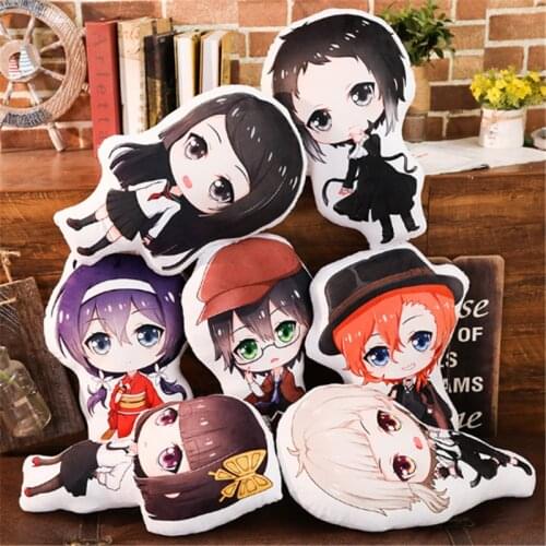 Bungo Stray Dogs Anime Plushies Peripheral Cartoon Manga Nakajima Atsushi Dazai Osamu Pendant Anime Pillow Stuffed Plush Toys
