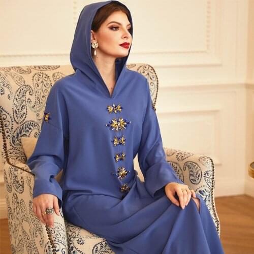Caftan Marocain Abaya Dubai Turkey Islam Kaftan Muslim Hijab Dress African Dresses For Women Robe Arabe Musulman Djellaba Femme