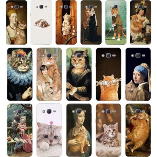14 Art Cat Soft Silicone Tpu Cover phone Case for Samsung Galaxy j2 Pro j2 Core 2018 j4 Plus 2018 j5 j7 Prime Neo Case