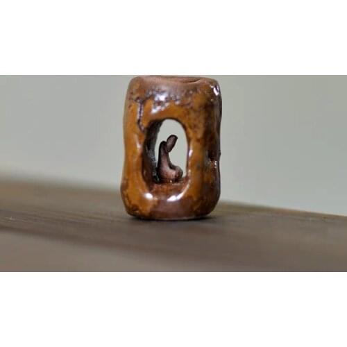 Jingdezhen Handmade Ceramic Firewood Vintage Cover Gato Ceramic Tea Ceremony Ornaments Dry Bubble Kung Fu Tea Set Accessories