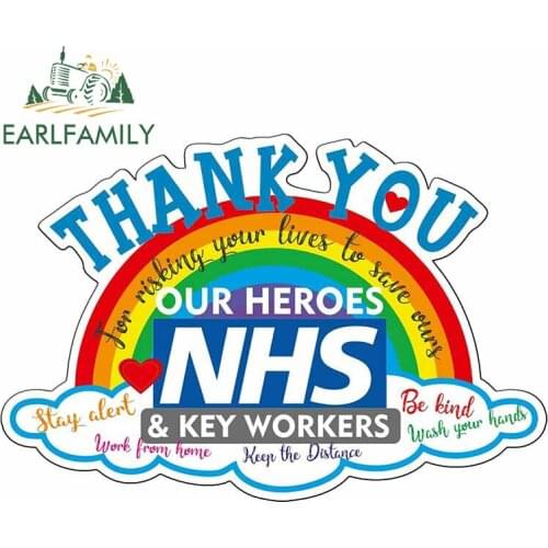 EARLFAMILY 13cm x 8.9cm for Thank You Sign Fine Decal Waterproof Car Sticker Interesting Decals Car Styling for GTR EVO SX