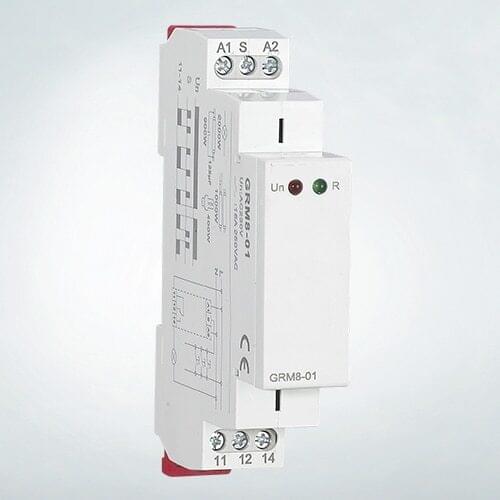GRM8 Electronic Latching Relay Memory Relay Impulse Relay SPDT 16A Wide Range Voltage Din Rail Mounted