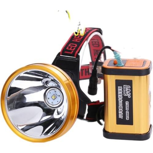 The head-mounted headlight glare charging 9800w bright yellow led long-range super xenon lamp 3000
