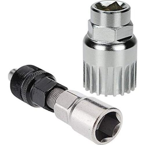 Mountain Bike 20 Tooth Bottom Bracket Freewheel Removal Tool Bicycle Cassette Cog Wrench Removal Kit Puller Disassembly Axis