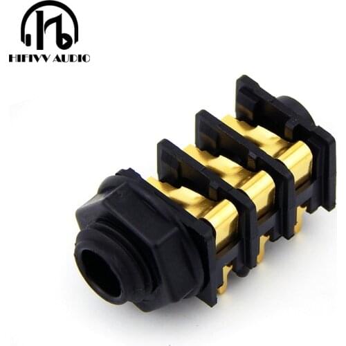 Hifivv audio NRJ6HF-1-AU Headset gold-plated socket socket 6.35mm Female Stereo Microphone headphone socket a lot 2pcs