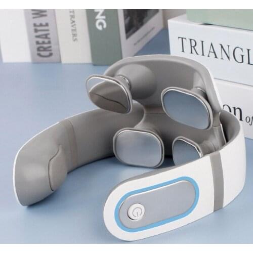 Smart Voice Electric Massage For Neck And Back Massager Magnetic Therapy Pulse Pain Relief Relax Physiotherapy Infrared Heated