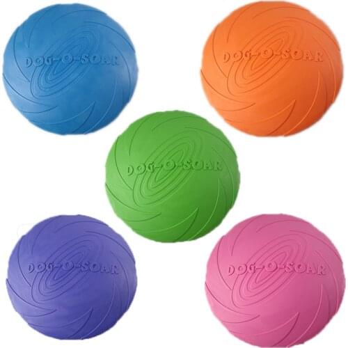 Interactive Dog Chew Toys Resistance Bite Soft Rubber Puppy Pet Toy Dogs Dual Purpose Training Feeding Products Floating Discs