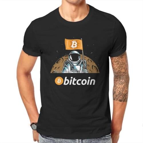 Cryptocurrency Crypto Miner Bitcoin BTC Tshirt Black For Men Plus Size T Shirt Casual Mens Tops Tee