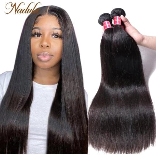 Nadula Hair 1pcs/3Bundles/4 Bundles Malaysian Straight Hair Weaves 100% Human Hair Bundles 8-30inch 100g Remy Hair Free Shipping