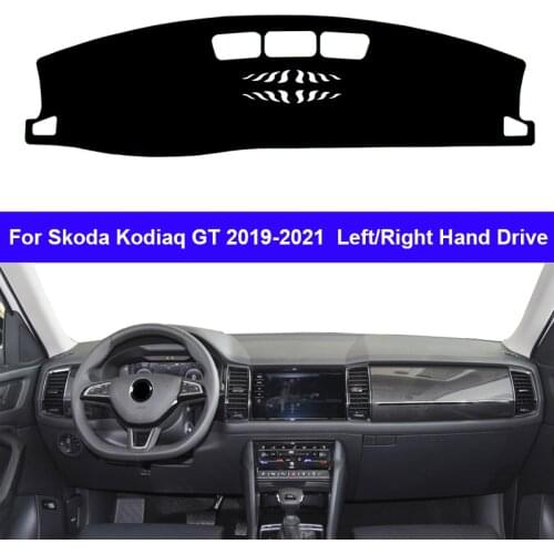 Car Dashboard Cover Dash Mat Carpet Cape For Skoda Kodiaq GT 2017 2018 2019 2020 2021 Auto Dashmat Sunshade Anti-Dirty 2015