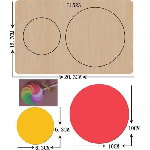 New Lollipop Wooden die Scrapbooking C-1523 Cutting Dies Multiple sizes
