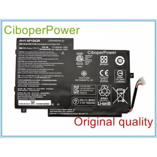 Original Laptop Battery for 10E SW3-013P Series AP15A8R AP15A3R