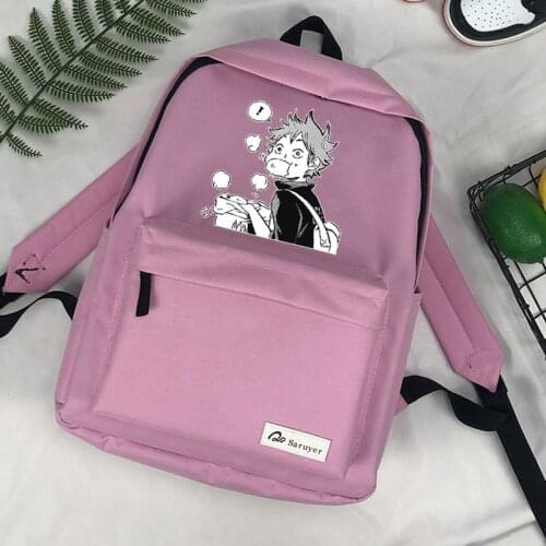 Oya Oya Oya Haikyuu Karasuno bags backpack mochilas travel kawaii tassen dames men femenina sac a dos backpack