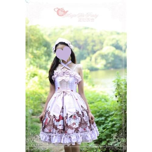 Princess tea party sweet lolita dress vintage lace bowknot high waist victorian dress kawaii girl gothic lolita jsk loli cosplay