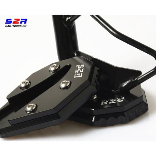 S2R Motorcycle Side Stand Enlarger Kickstand for YAMAHA NVX155 AEROX155 NVX AEROX 155 Extension Pad Support Plate Parts