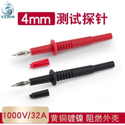 YZWM Instrument Test Probe with 4mm Hole Banana Socket Plug Lantern Probe Connector