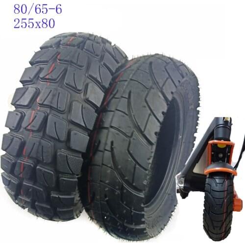 80/65-6 Tire Inner and Outer Tyre for Electric Scooter Zero 10x Dualtron KuGoo M4 Upgrade 10 Inch 10x3.0 255x80 Off Road Tire