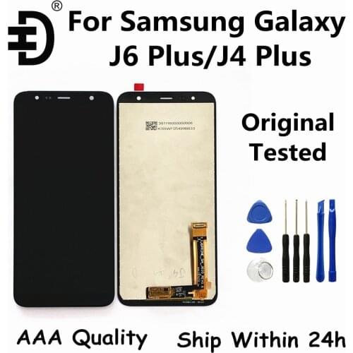Original For Samsung Galaxy J6 Plus J610 LCD Display Screen Touch Digitizer For Samsung J4 Plus J415 LCD Screen Replacement