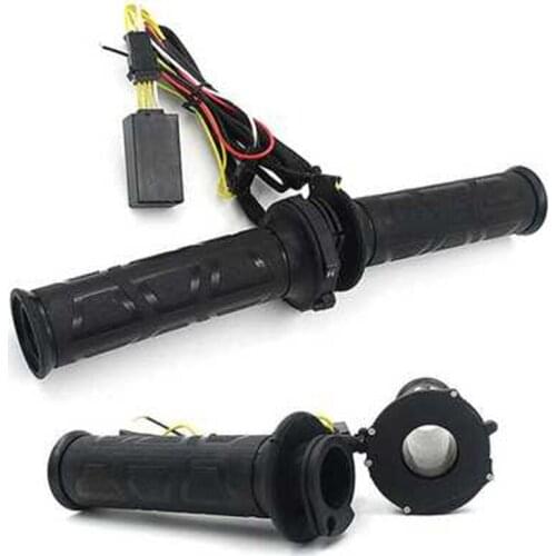 1 Pair 12V 12W-24W 22MM Adjustable temperature Motorcycle Handlebar Universal Electric Heated Handle Set