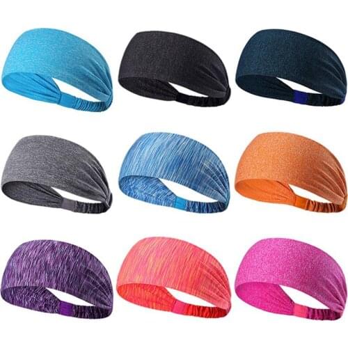 1Pc Solid Women Fitness Antiperspirant Running Sports Yoga Headbands Headpiece Headwrap Turban Headwear Bandage Hair Bands