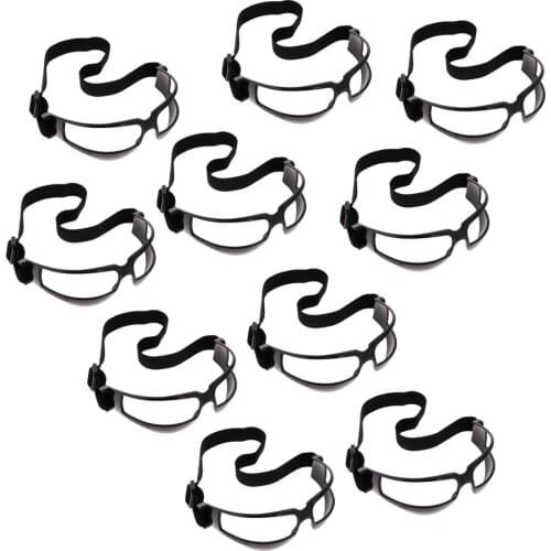 10 Pack Basketball Dribble Goggles Specs Sports Glasses Training Equipment, Black